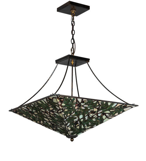 Meyda Tiffany 226111 Eight Light Pendant, Light Burnished Antique Copper