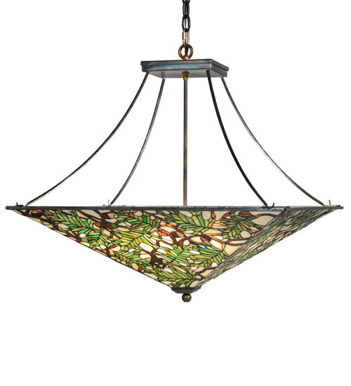 Meyda Tiffany 226111 Eight Light Pendant, Light Burnished Antique Copper