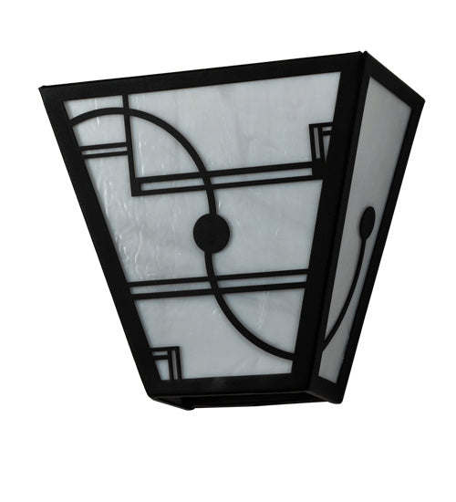 Meyda Tiffany 227453 Two Light Wall Sconce, Textured Black