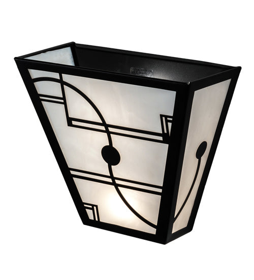 Meyda Tiffany 227453 Two Light Wall Sconce, Textured Black