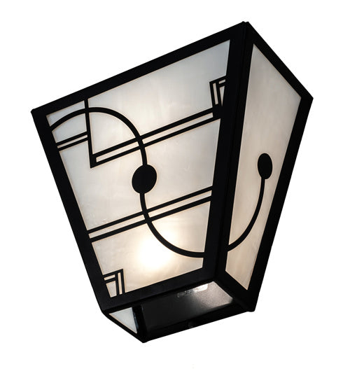 Meyda Tiffany 227453 Two Light Wall Sconce, Textured Black