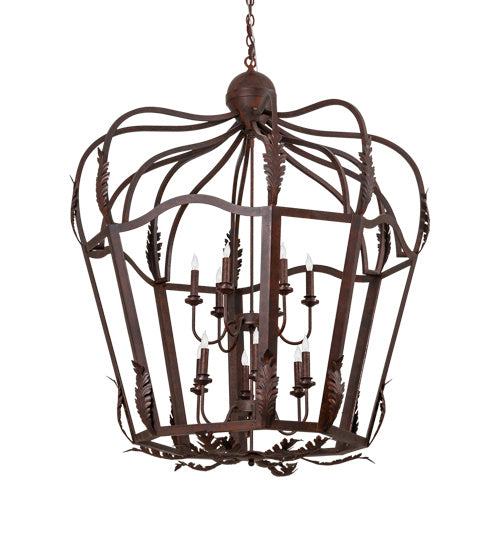 Meyda Tiffany 227873 12 Light Pendant, Rusty Nail Textured