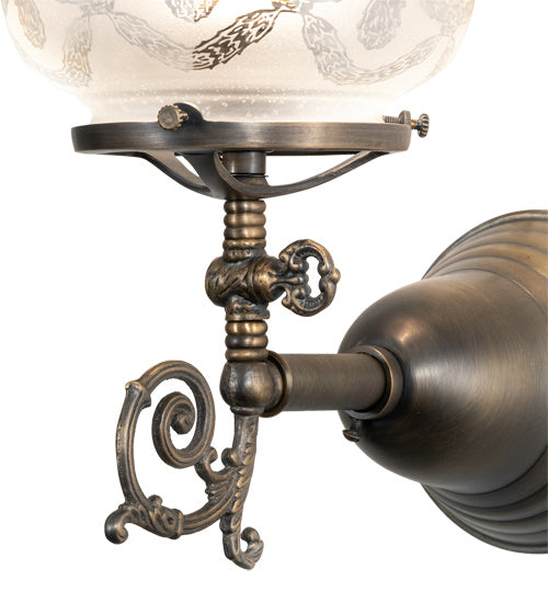 Meyda Tiffany 36615 One Light Wall Sconce, Antique Brass