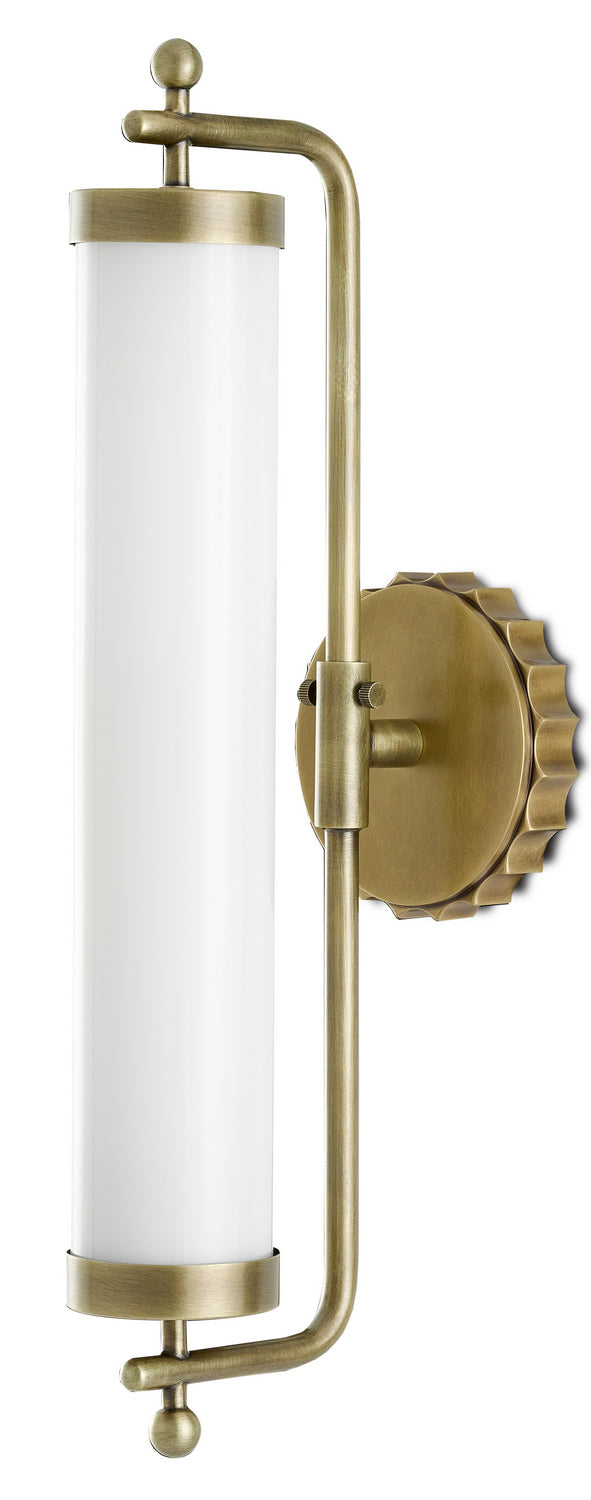 Currey and Company 5000-0141 One Light Wall Sconce, Antique Brass