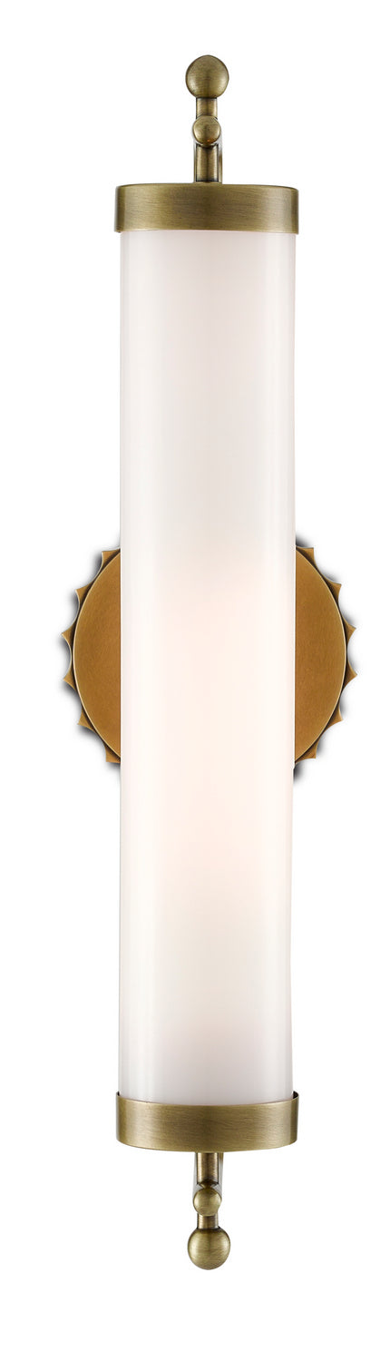Currey and Company 5000-0141 One Light Wall Sconce, Antique Brass