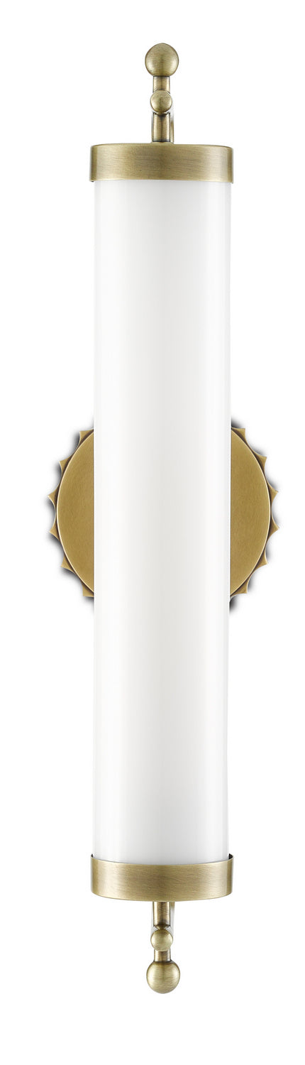 Currey and Company 5000-0141 One Light Wall Sconce, Antique Brass