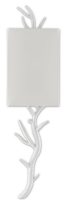 Currey and Company 5000-0148 One Light Wall Sconce, Gesso White