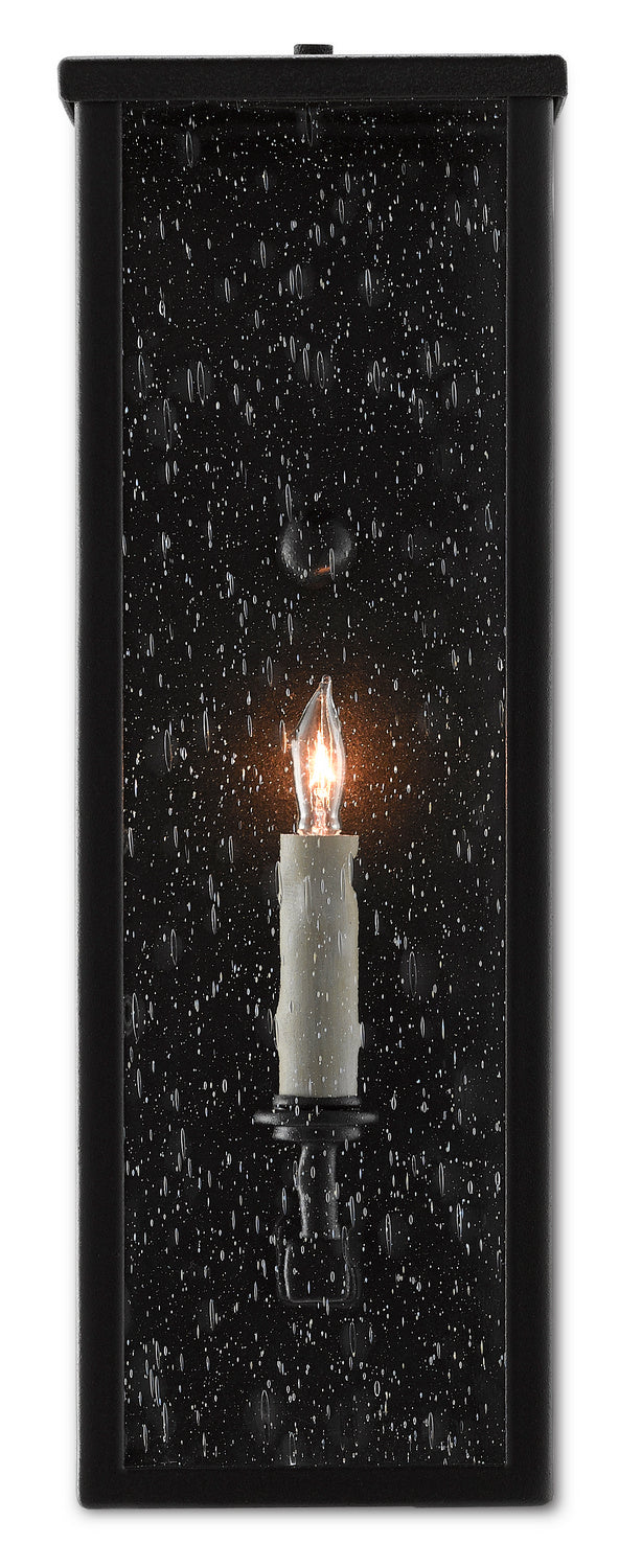 Currey and Company 5500-0037 One Light Wall Sconce, Midnight