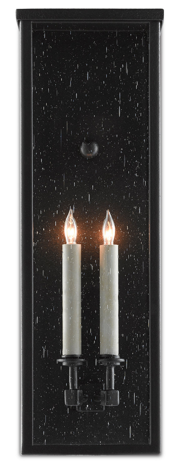 Currey and Company 5500-0038 Two Light Wall Sconce, Midnight