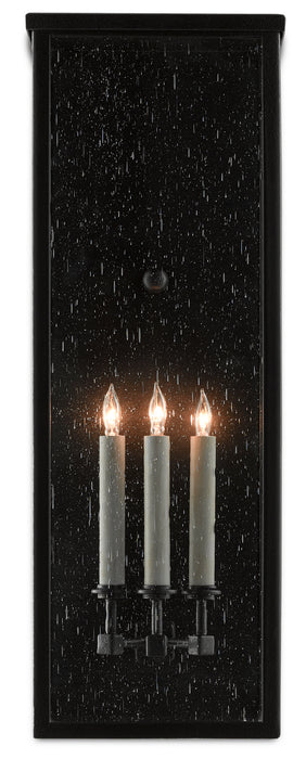 Currey and Company 5500-0039 Three Light Wall Sconce, Midnight