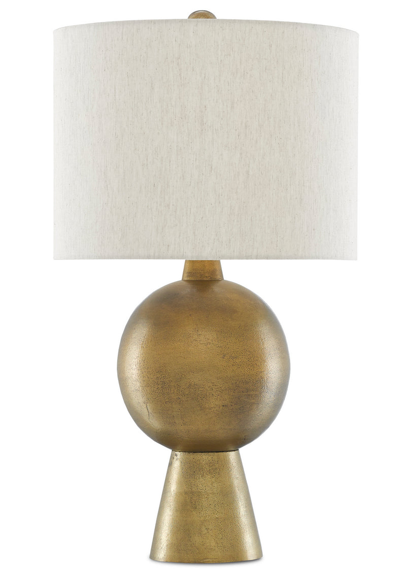 Currey and Company 6000-0535 One Light Table Lamp, Antique Brass