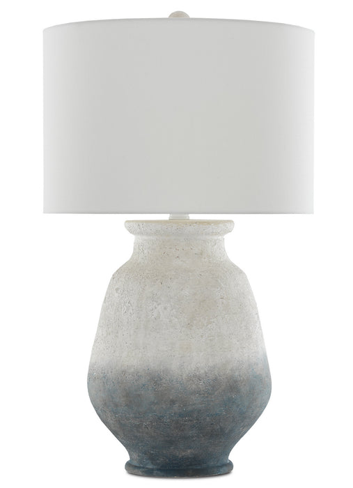 Currey and Company 6000-0538 One Light Table Lamp, Ash Ivory/Blue/Acrylic White