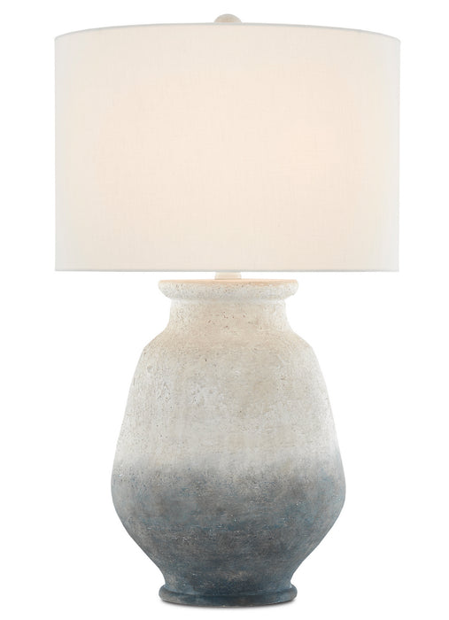Currey and Company 6000-0538 One Light Table Lamp, Ash Ivory/Blue/Acrylic White
