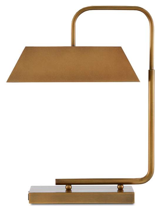 Currey and Company 6000-0565 Two Light Table Lamp, Light Antique Brass
