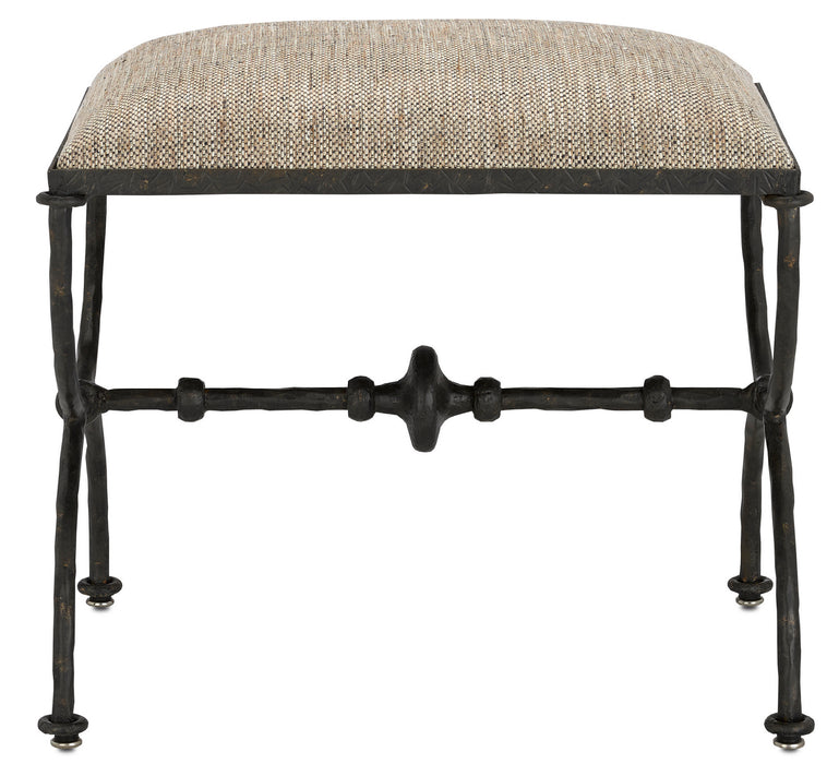 Currey and Company 7000-0992 Ottoman, Rustic Bronze