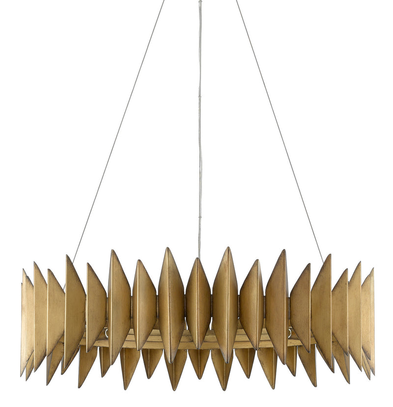 Currey and Company 9000-0521 Eight Light Chandelier, Aurora Antique