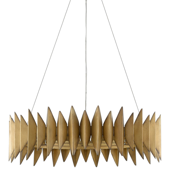 Currey and Company 9000-0521 Eight Light Chandelier, Aurora Antique