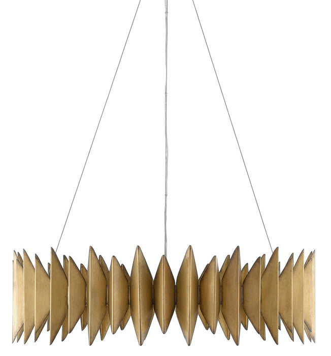 Currey and Company 9000-0521 Eight Light Chandelier, Aurora Antique
