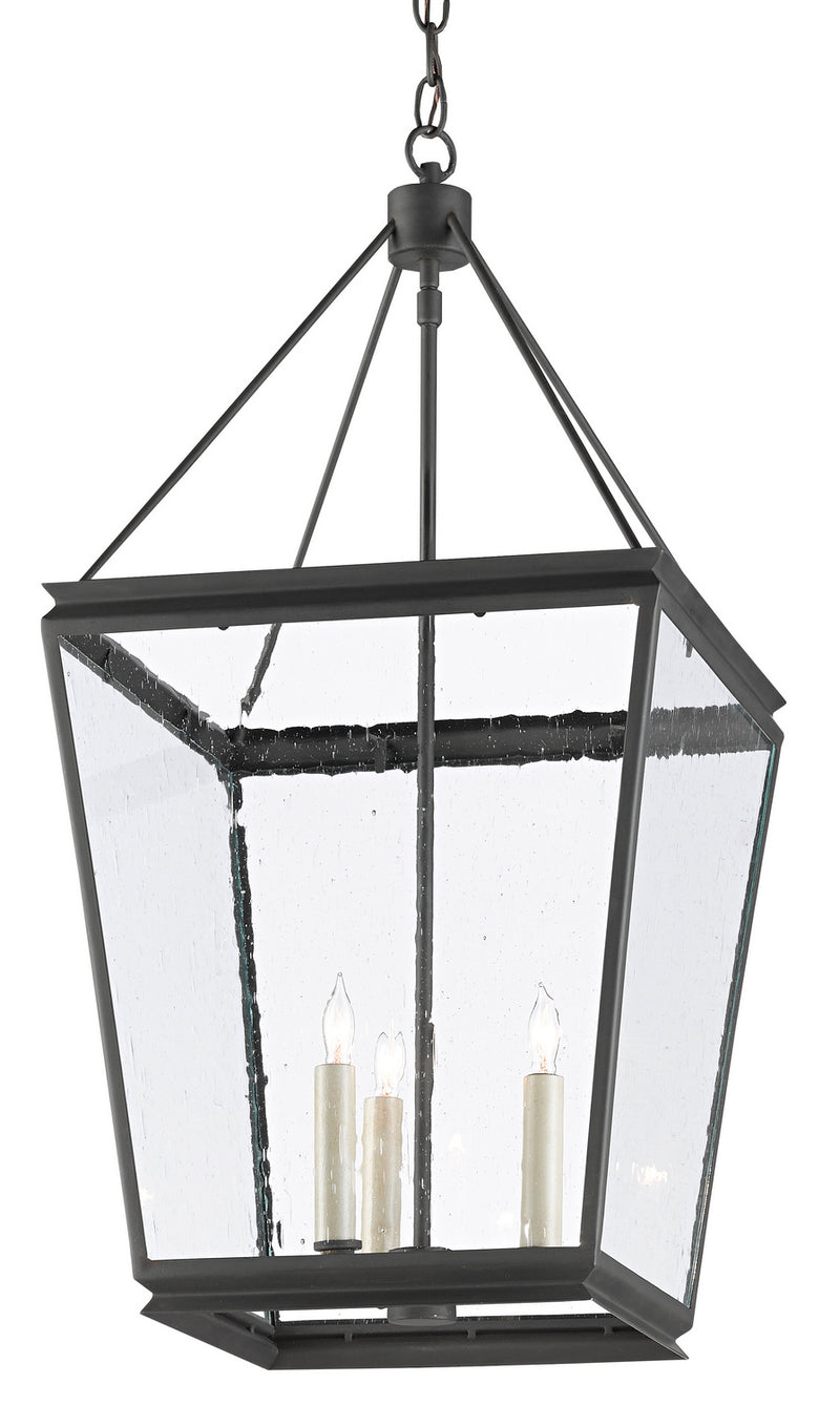 Currey and Company 9000-0550 Three Light Lantern, Old Iron