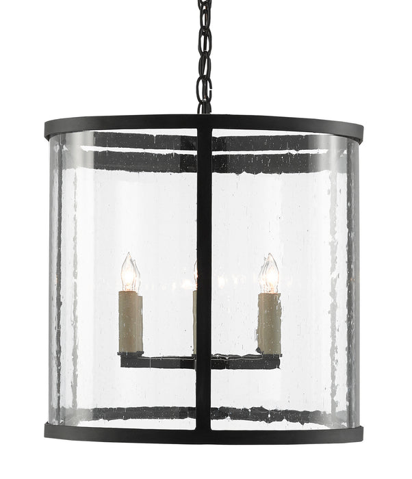 Currey and Company 9000-0551 Eight Light Chandelier, Antique Black