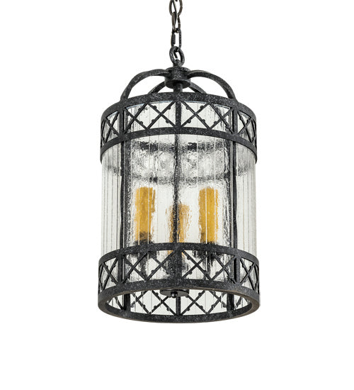 Meyda Tiffany 203926 Three Light Pendant, Gunmetal