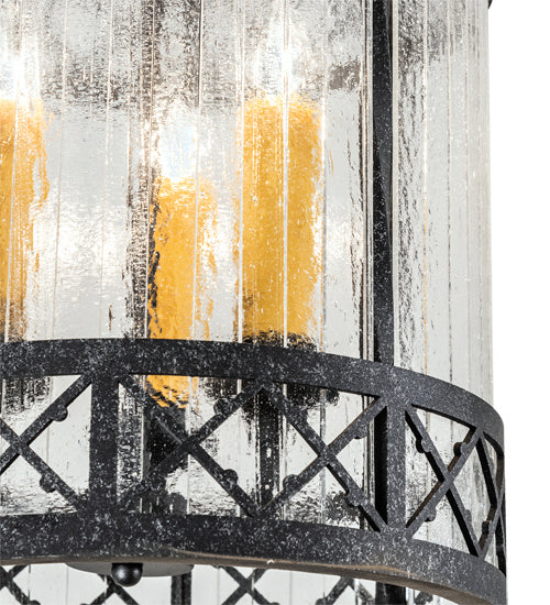 Meyda Tiffany 203926 Three Light Pendant, Gunmetal
