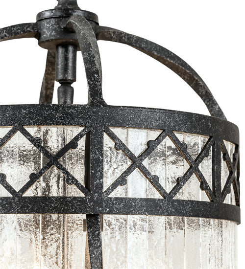 Meyda Tiffany 203926 Three Light Pendant, Gunmetal