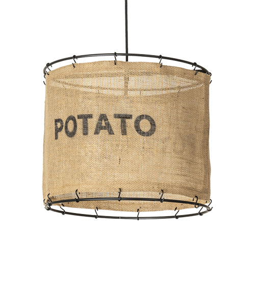 Meyda Tiffany 216780 One Light Pendant, Solar Black