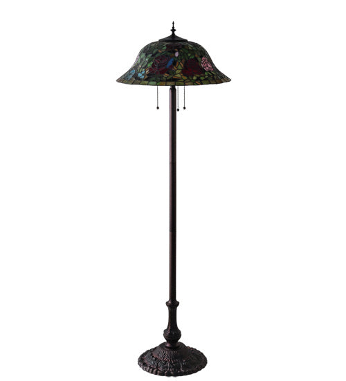 Meyda Tiffany 216879 Three Light Floor Lamp, Mahogany Bronze