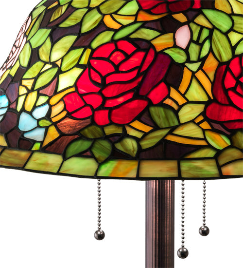 Meyda Tiffany 216879 Three Light Floor Lamp, Mahogany Bronze
