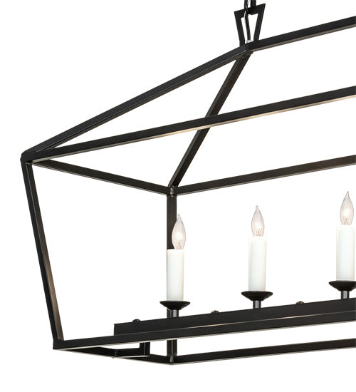 Meyda Tiffany 219935 Five Light Pendant, Flat Black