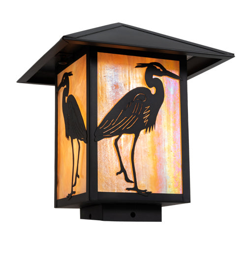 Meyda Tiffany 221655 One Light Pier Mount, Craftsman Brown