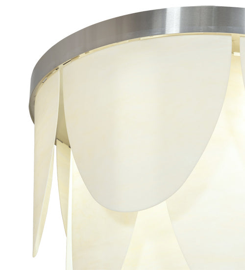 Meyda Tiffany 222159 LED Flushmount, Brushed Stainless Steel