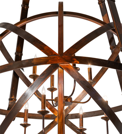 Meyda Tiffany 223804 LED Chandelier, Vintage Copper