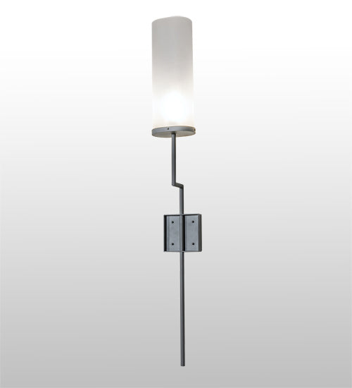 Meyda Tiffany 223942 One Light Wall Sconce, Light Gray Wrinkle