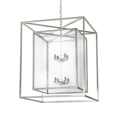 Meyda Tiffany 226415 Eight Light Pendant, Nickel Powder Coat
