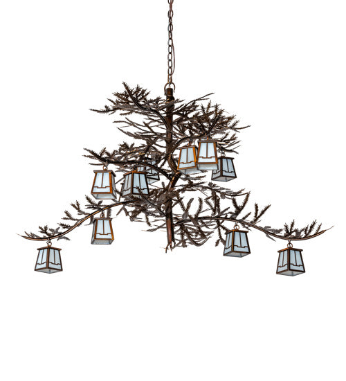Meyda Tiffany 228470 12 Light Chandelier, Vintage Copper