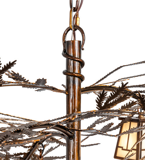 Meyda Tiffany 228470 12 Light Chandelier, Vintage Copper