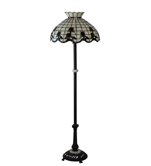 Meyda Tiffany 228514 Three Light Floor Lamp, Mahogany Bronze