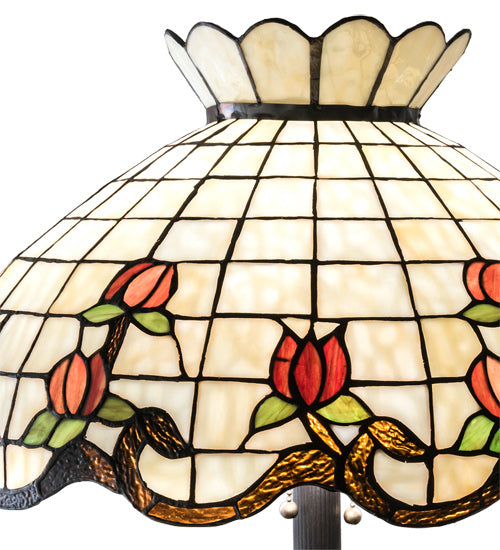Meyda Tiffany 228514 Three Light Floor Lamp, Mahogany Bronze