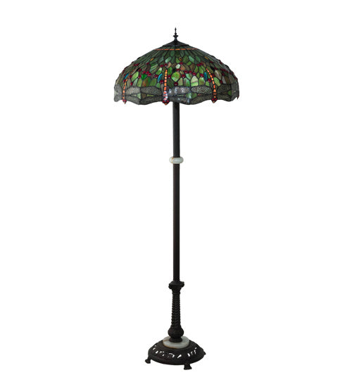 Meyda Tiffany 228851 Three Light Floor Lamp, Mahogany Bronze