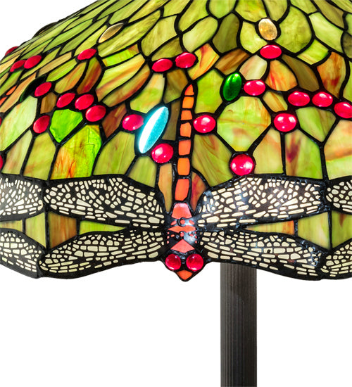 Meyda Tiffany 228851 Three Light Floor Lamp, Mahogany Bronze
