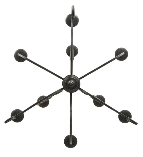 Meyda Tiffany 228942 Nine Light Chandelier, Antique Iron Gate