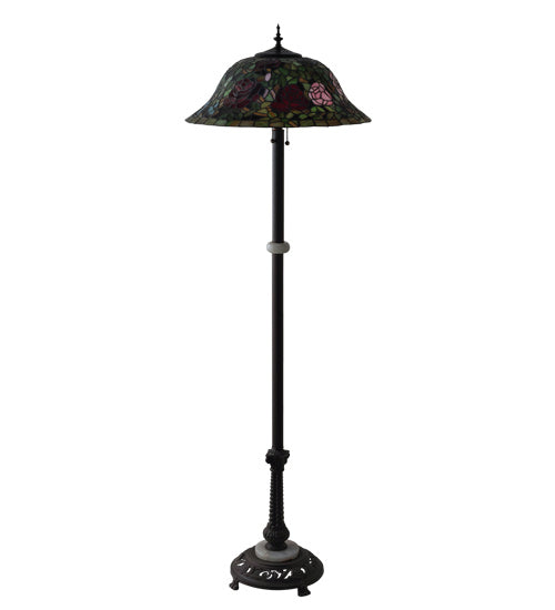 Meyda Tiffany 27821 Three Light Floor Lamp, Mahogany Bronze