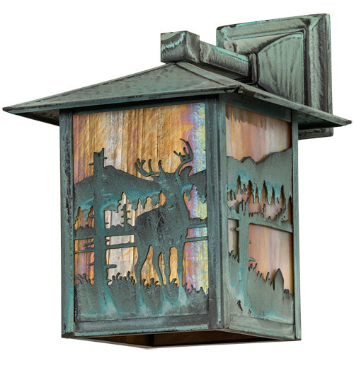 Meyda Tiffany 39867 One Light Wall Sconce, Verdigris