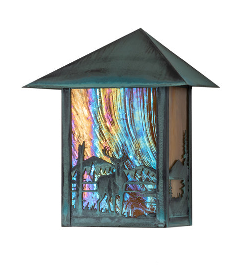 Meyda Tiffany 39903 One Light Wall Sconce, Verdigris