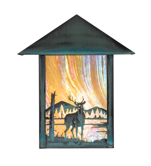 Meyda Tiffany 39903 One Light Wall Sconce, Verdigris