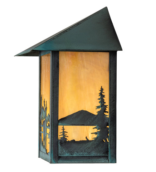 Meyda Tiffany 39903 One Light Wall Sconce, Verdigris