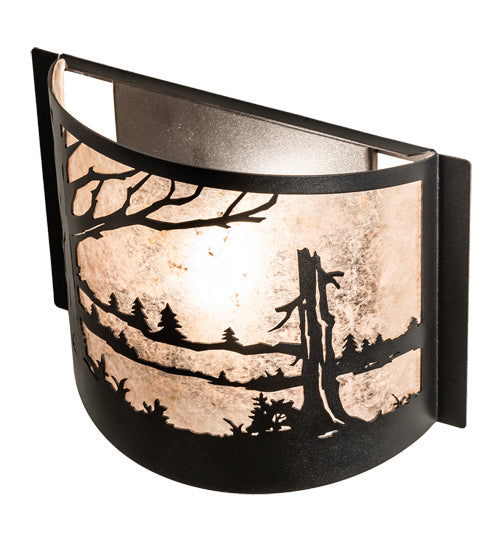 Meyda Tiffany 228346 One Light Wall Sconce, Textured Black