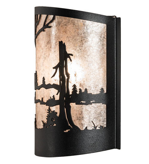 Meyda Tiffany 228346 One Light Wall Sconce, Textured Black